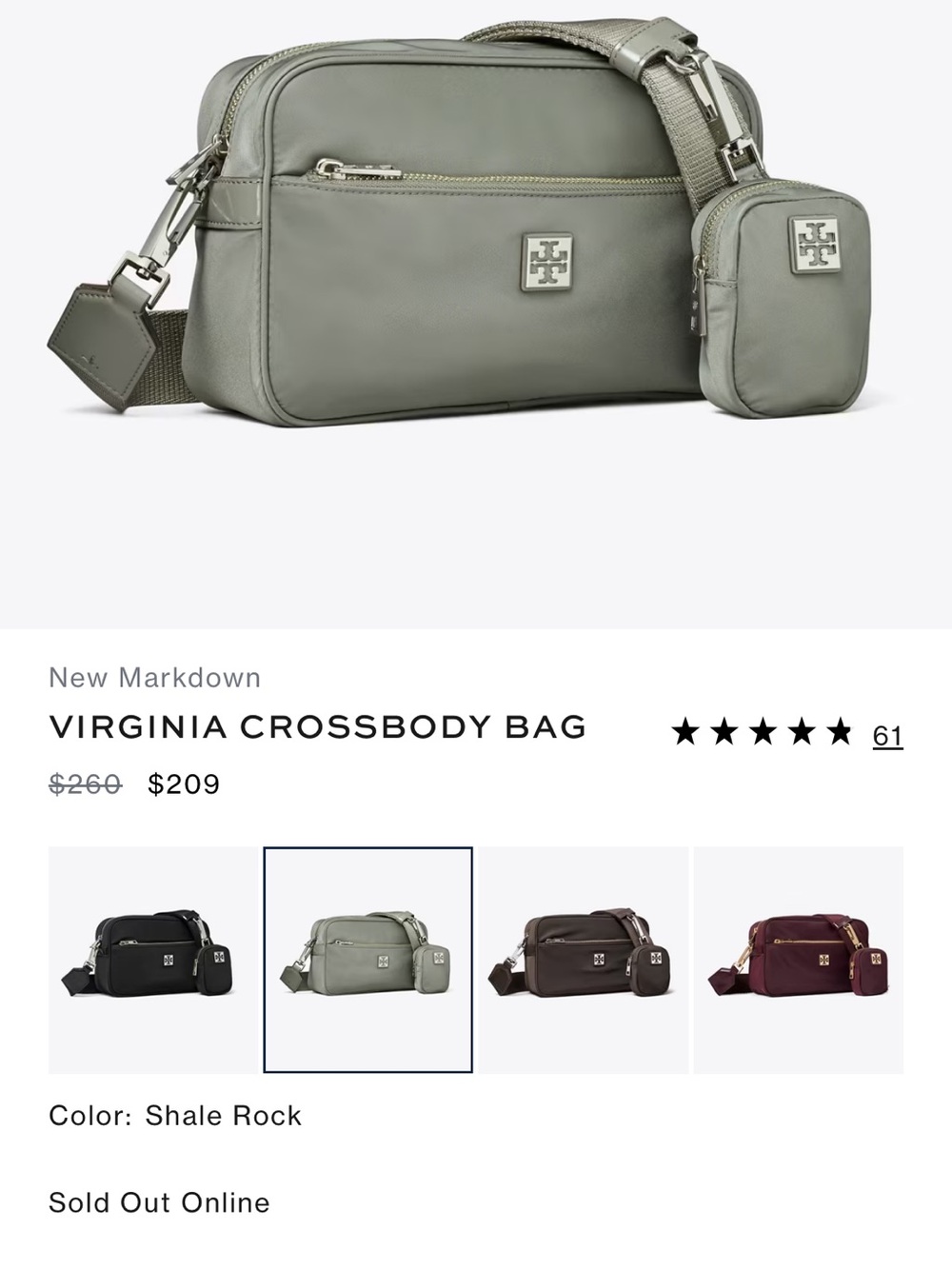 TORY BURCH VIRGINA CROSSBODY